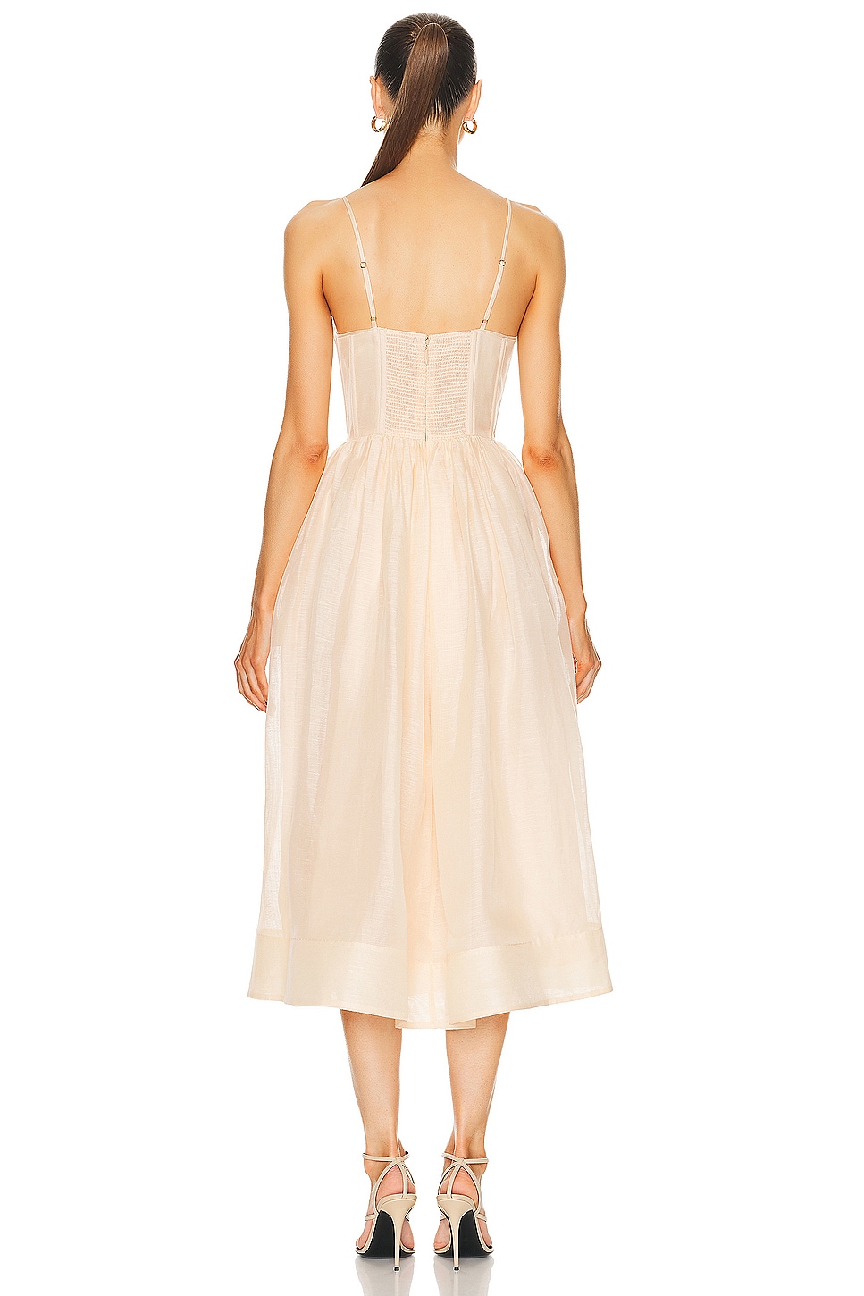 Natura Ruched Midi Dress