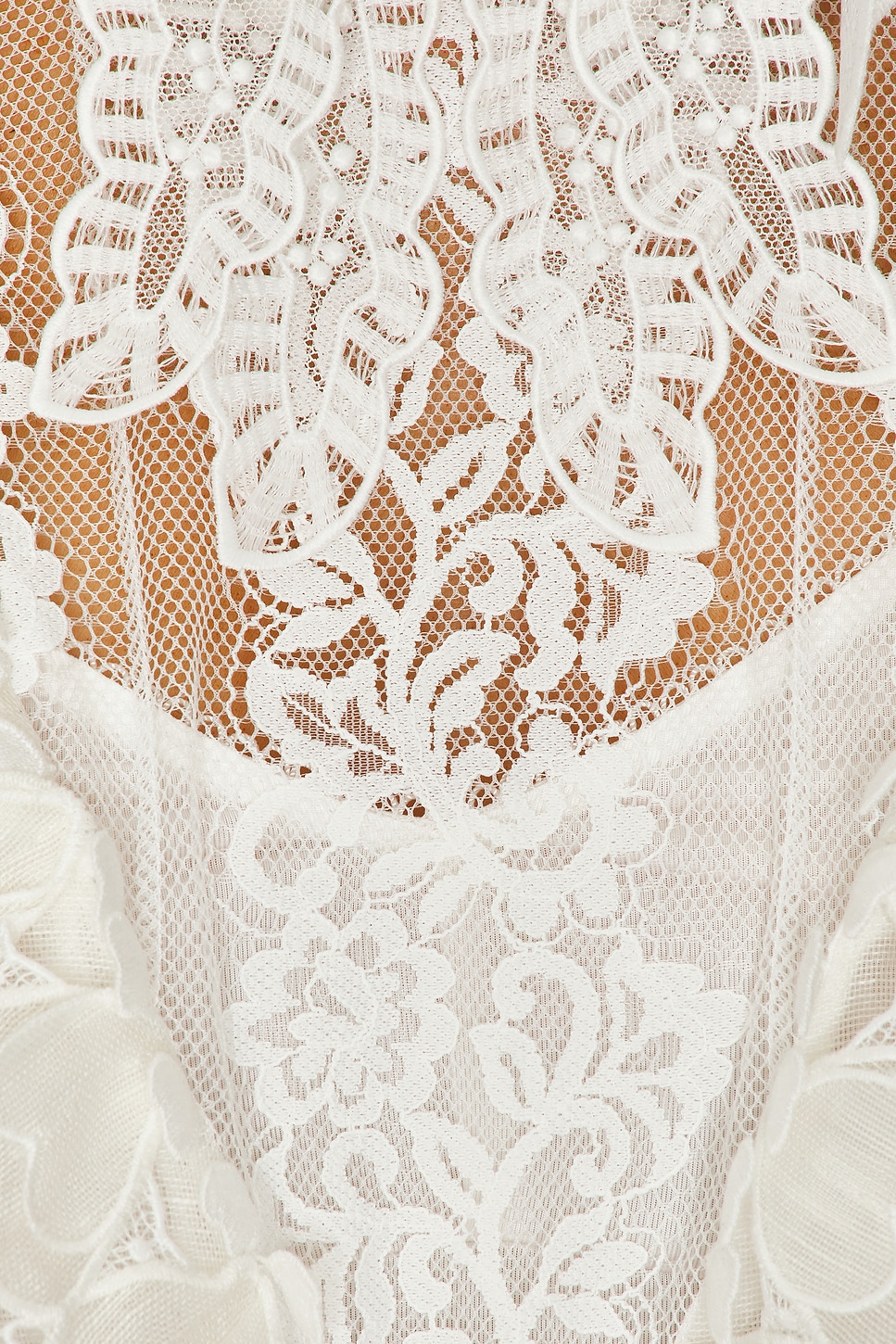 Zimmermann - Blouse Cœur Dentelle Blanche - Taille 6 - Neuf Sans étiquette