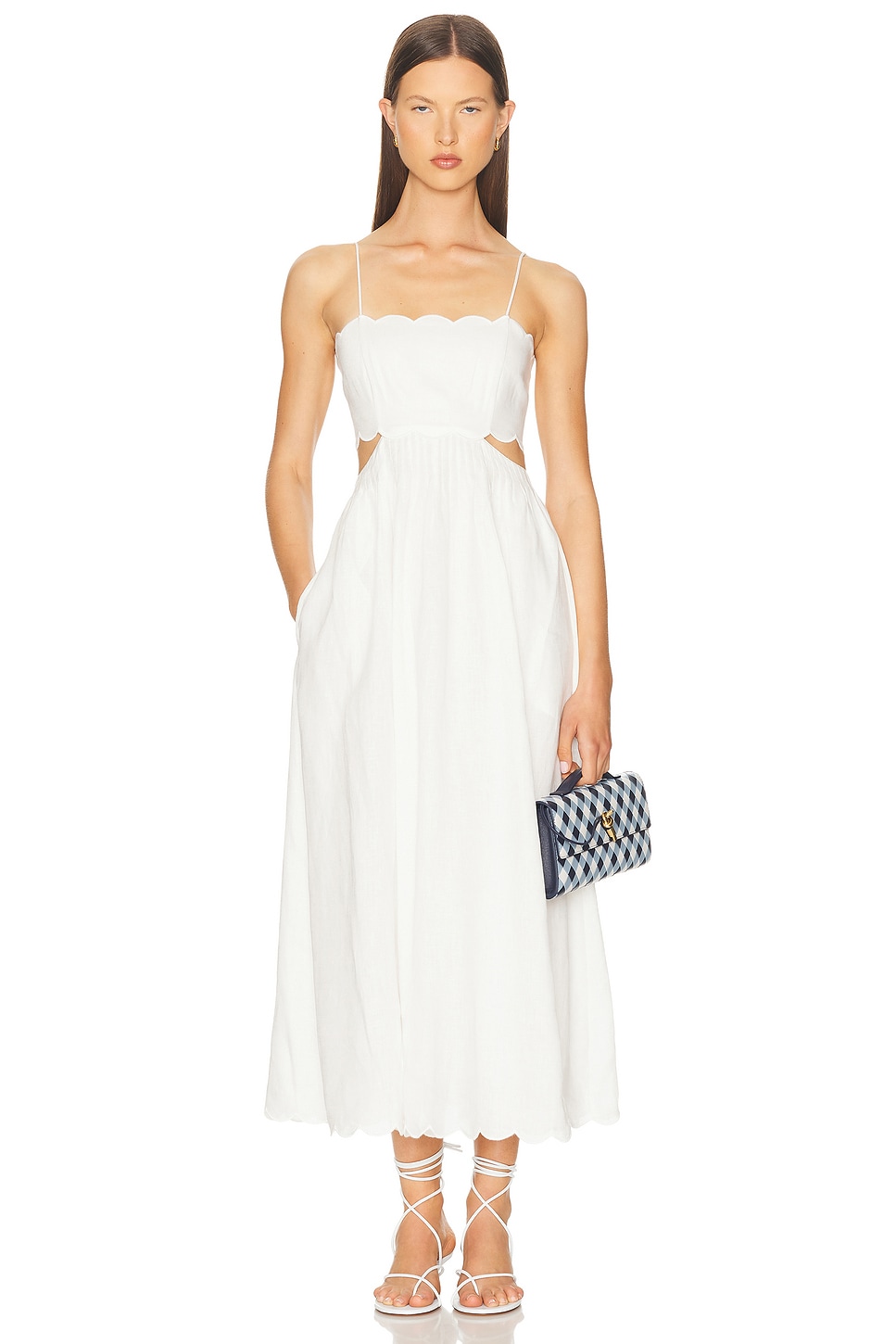 Rhiannon Scallop Midi Dress