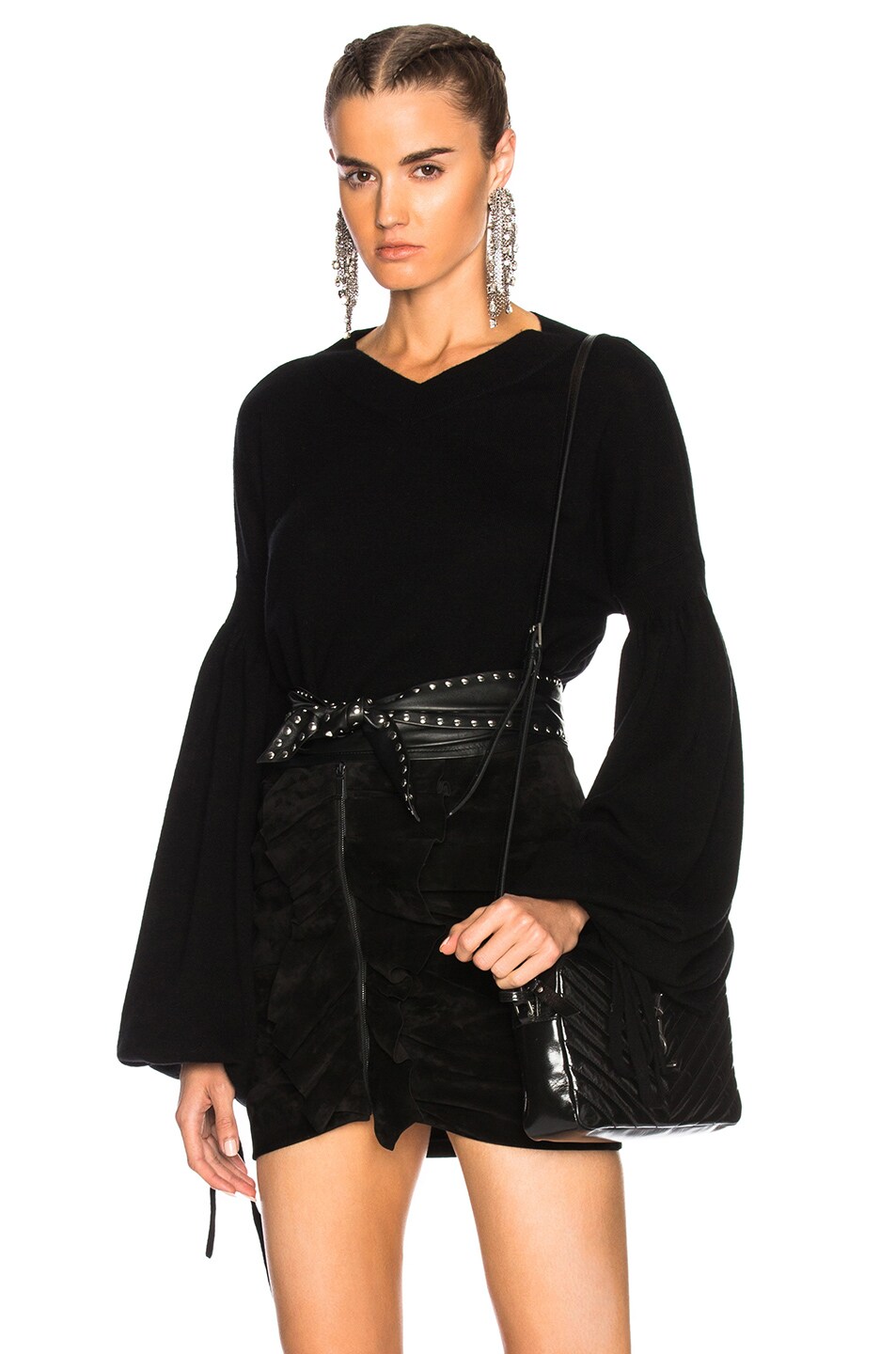 Image 1 of Zimmermann Maples Louche Sweater in Black