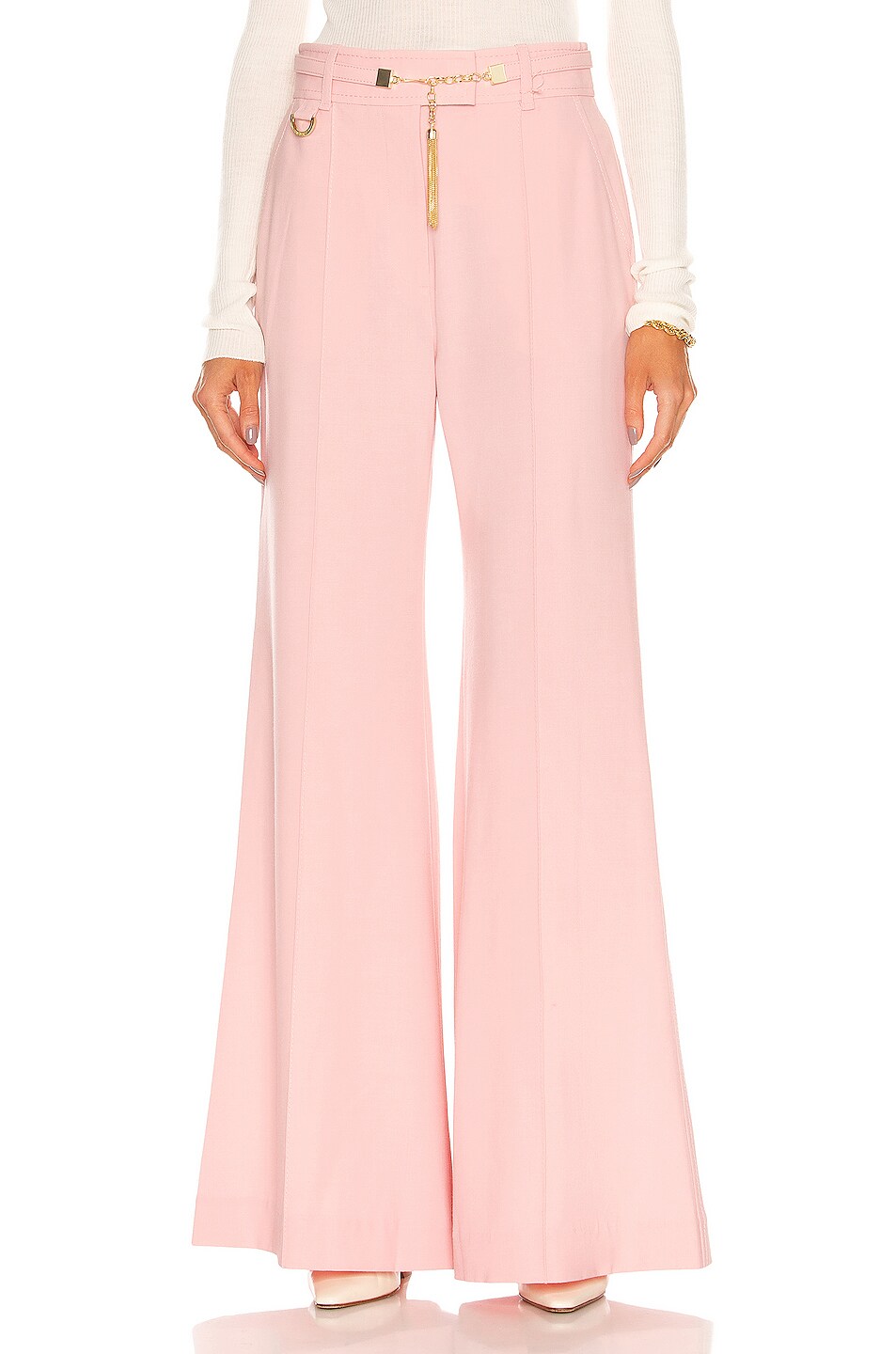 Image 1 of Zimmermann Concert Wide Leg Pant in Blush