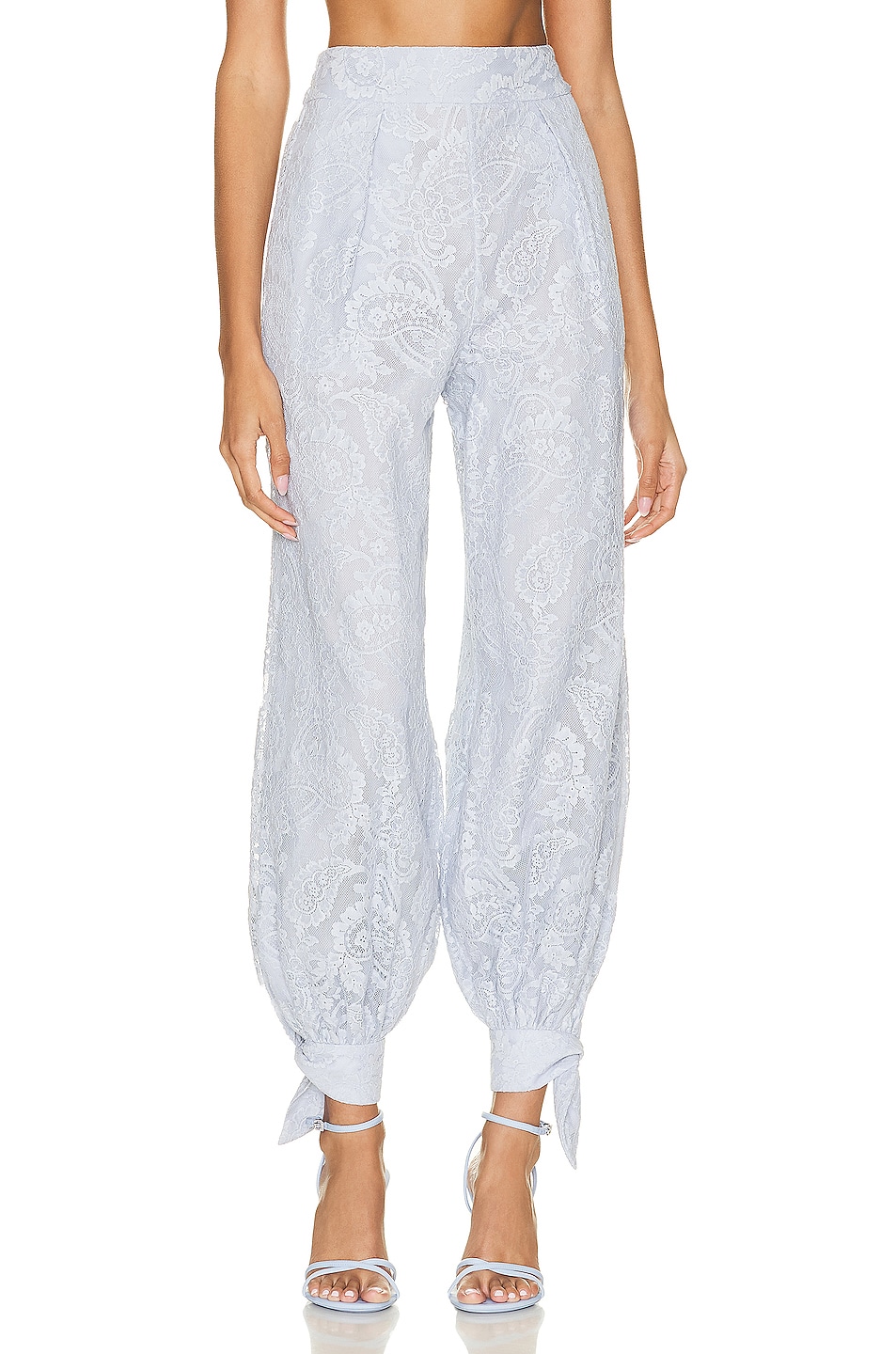 Image 1 of Zimmermann Coaster Lace Harem Pant in Periwinkle