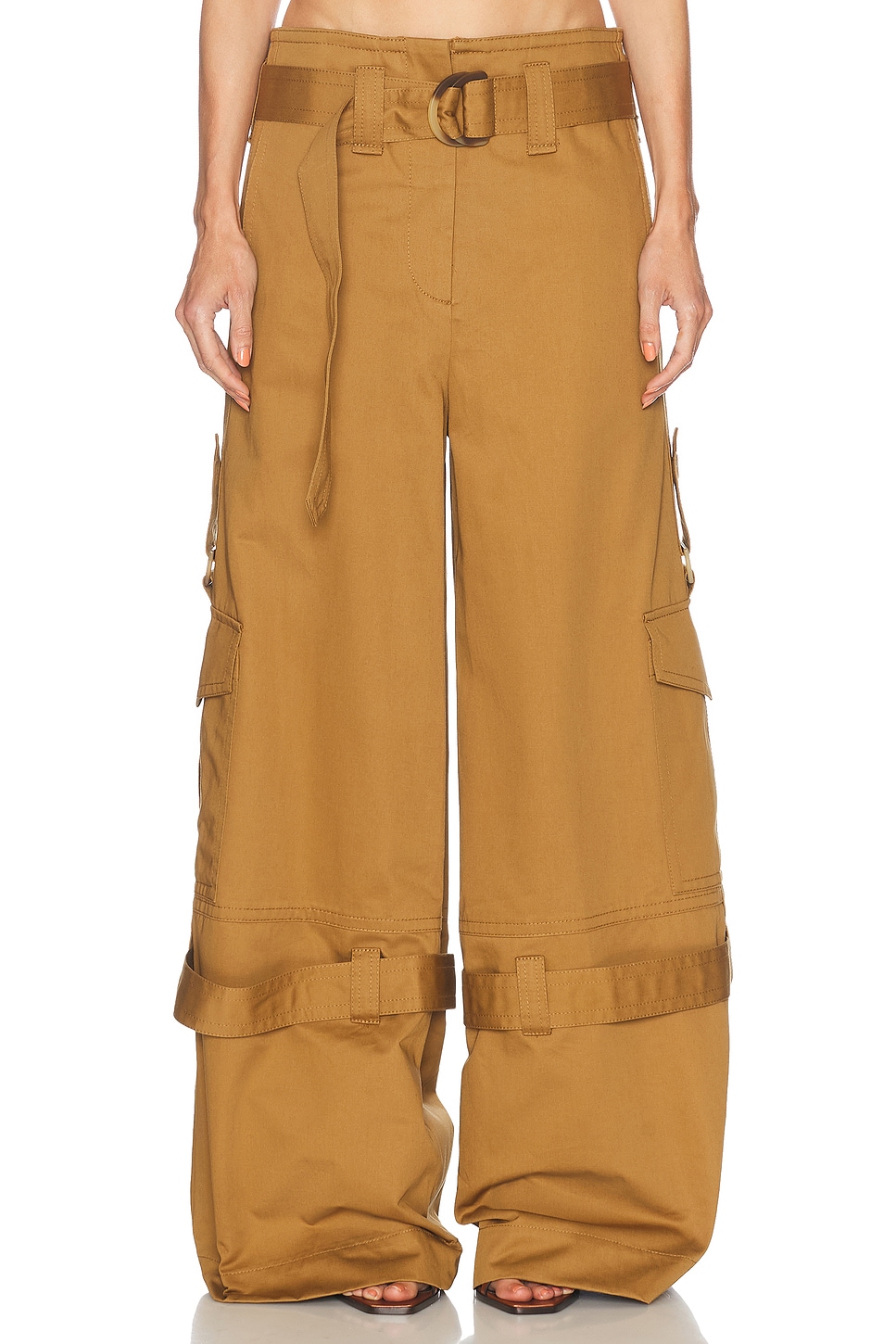 Image 1 of Zimmermann Illuminate Cargo Pant in Khaki