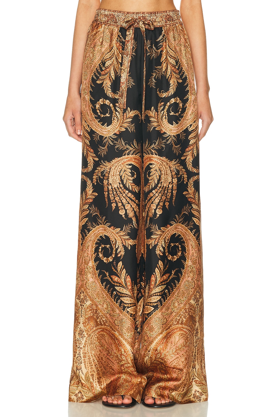 Image 1 of Zimmermann Hypnotic Track Pant in Black Paisley