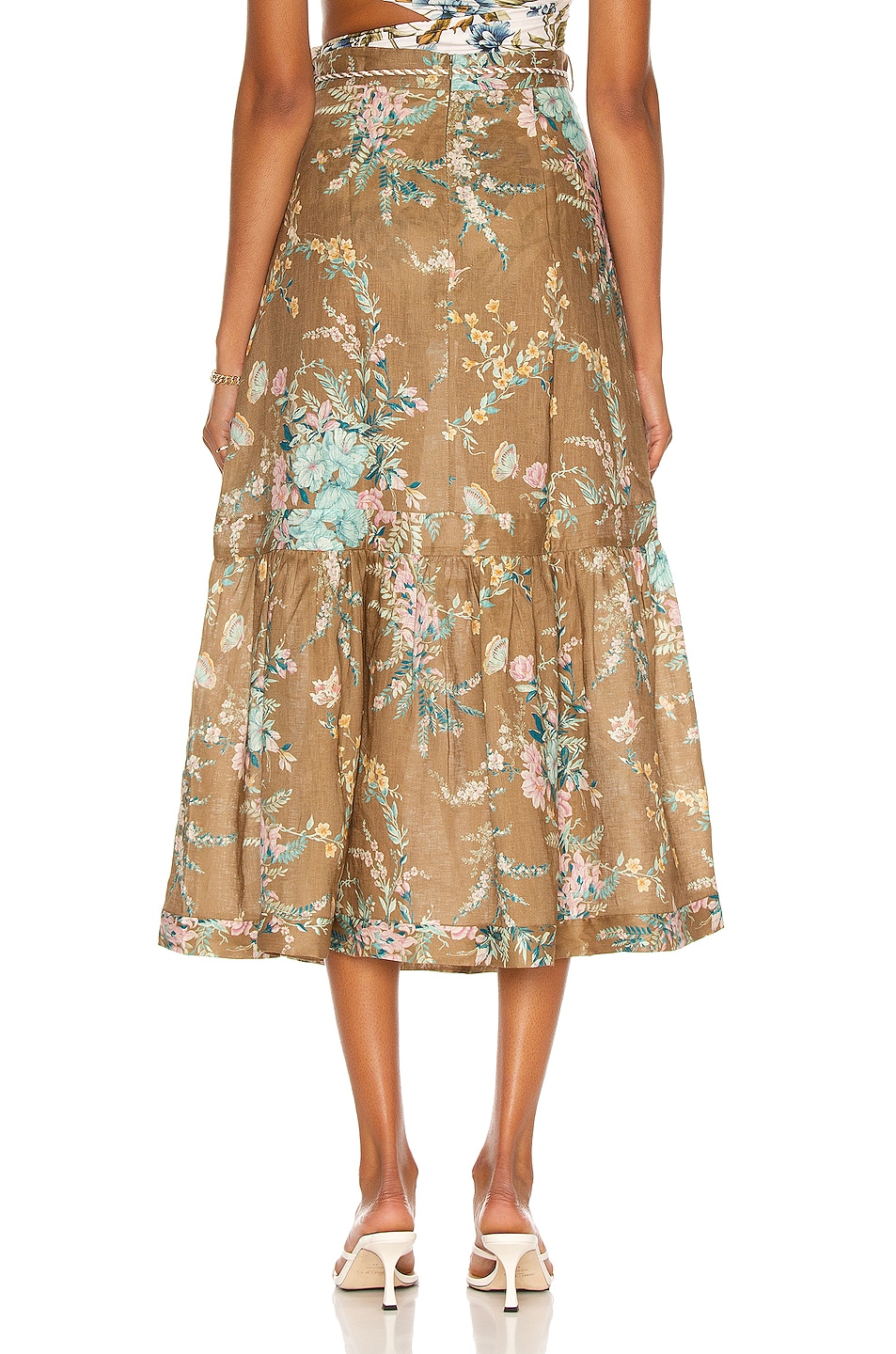 zimmermann tiered flared mini