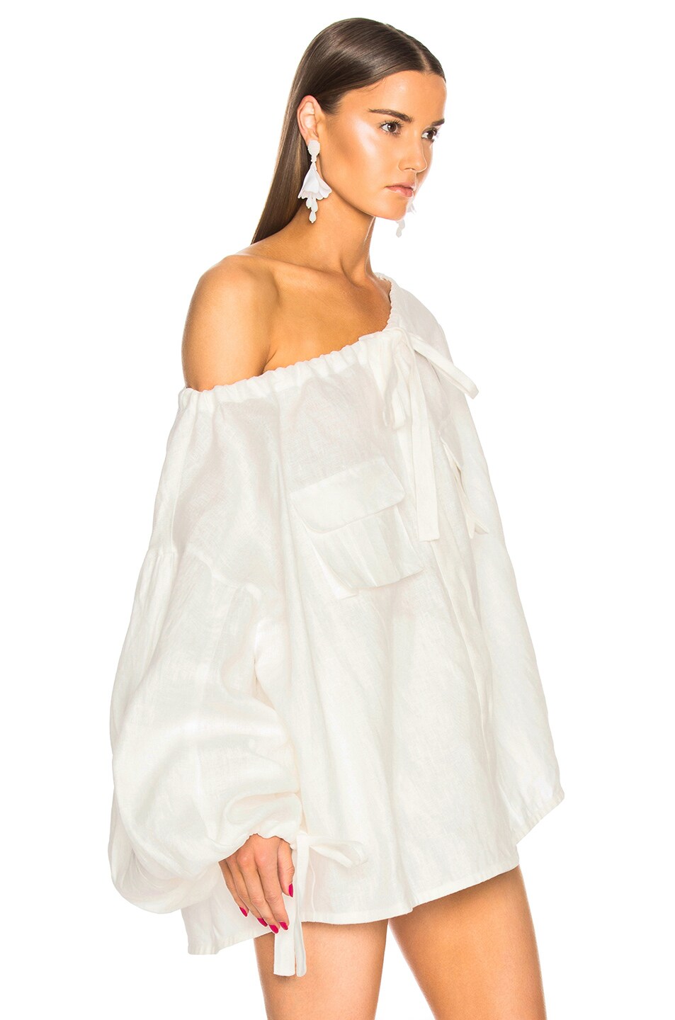 Zimmermann Golden Skater Shirt in White | FWRD