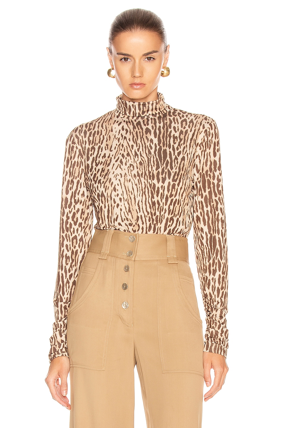Image 1 of Zimmermann Espionage Body Knit Top in Animal