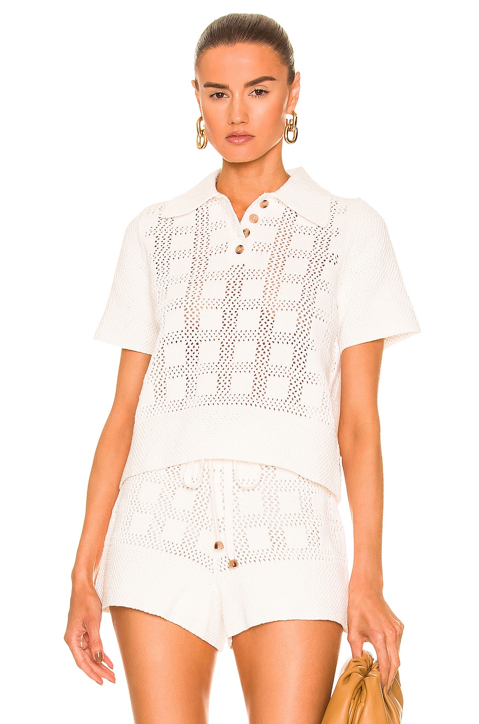 Image 1 of Zimmermann Polo Top in Ivory