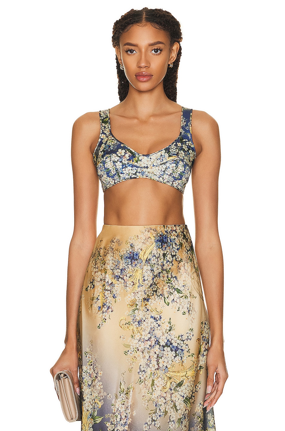 Image 1 of Zimmermann Tama Bralette in Forget Me Knots