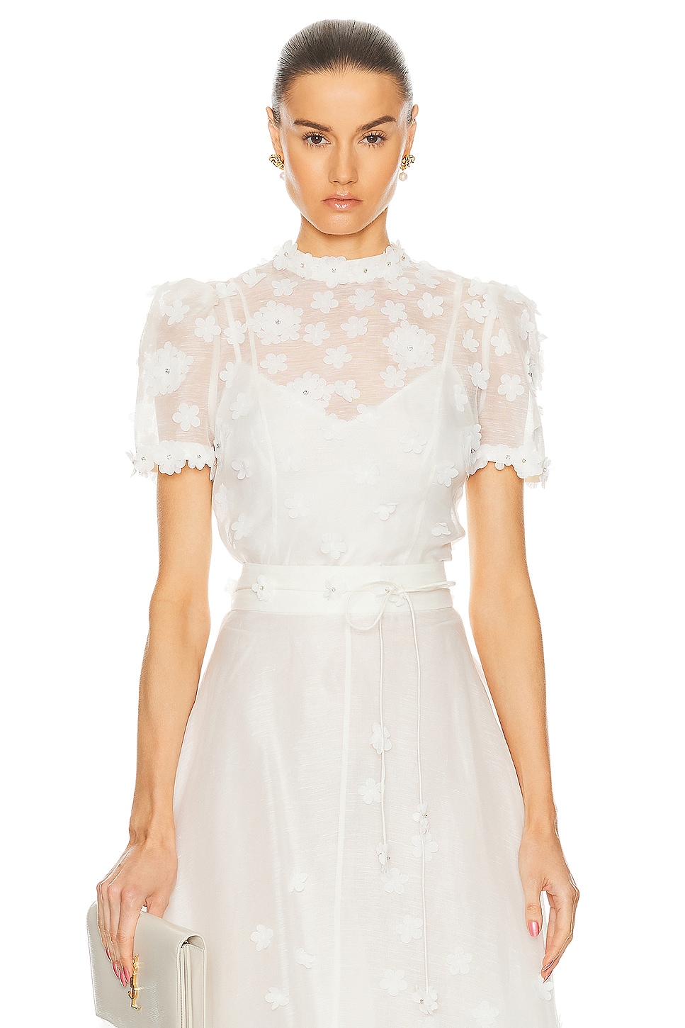 Image 1 of Zimmermann Matchmaker Lift Off Top in Ivory