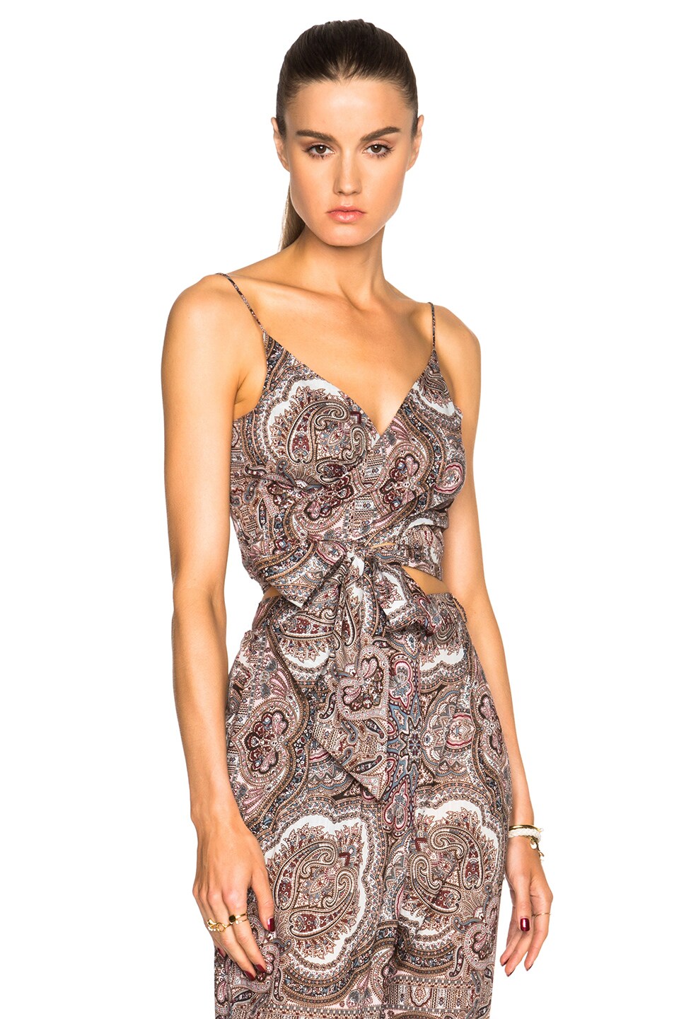 Image 1 of Zimmermann Epoque Wrap Top in Paisley