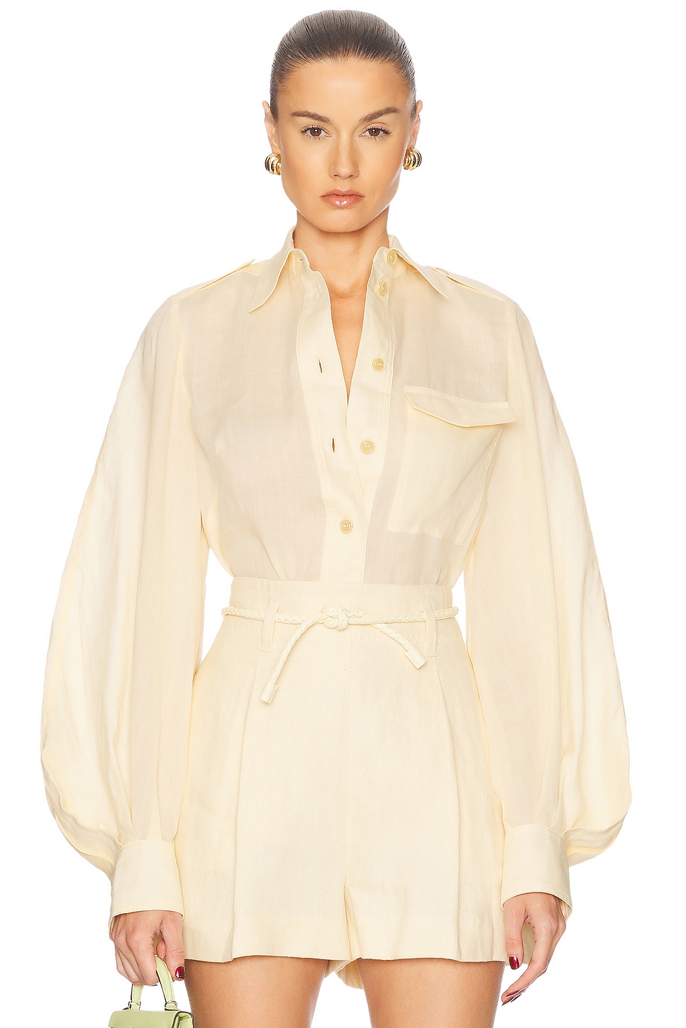 Image 1 of Zimmermann Illuminate Utility Top in Lemon