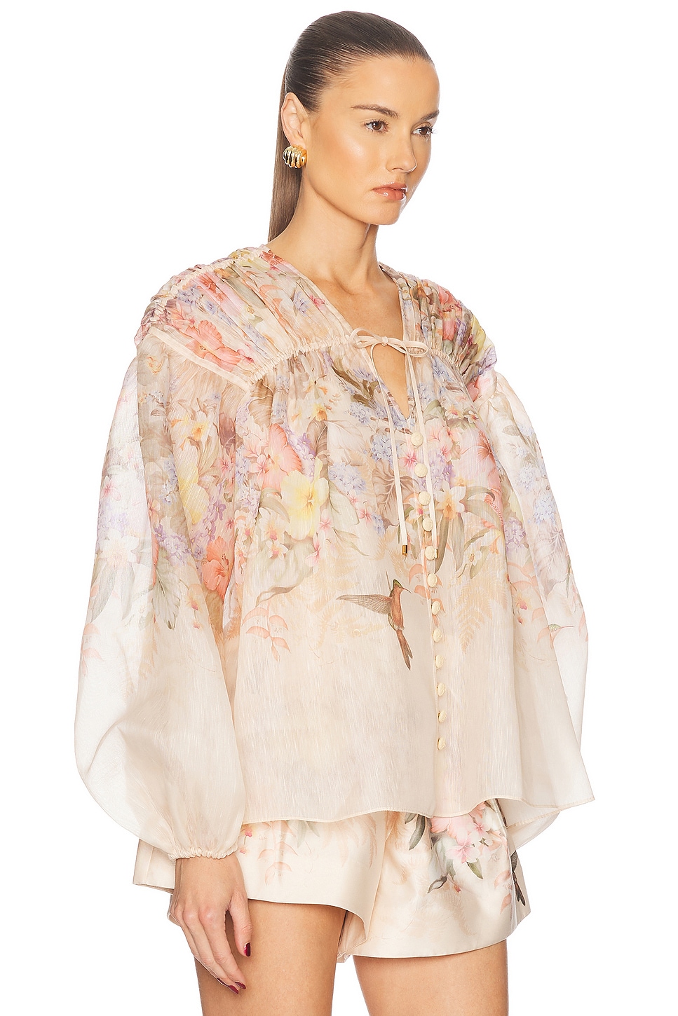 Illuminate Drawn Blouse - Thumbnail 2