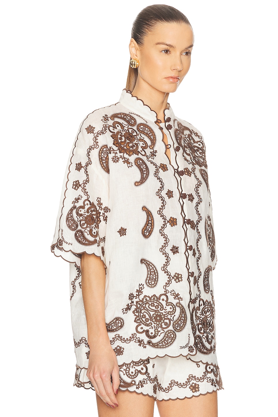 Zimmermann Ascension Embroidered Shirt thumbnail