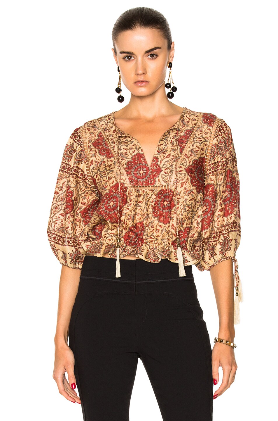 Image 1 of Zimmermann Tulsi Border Day Top in Print