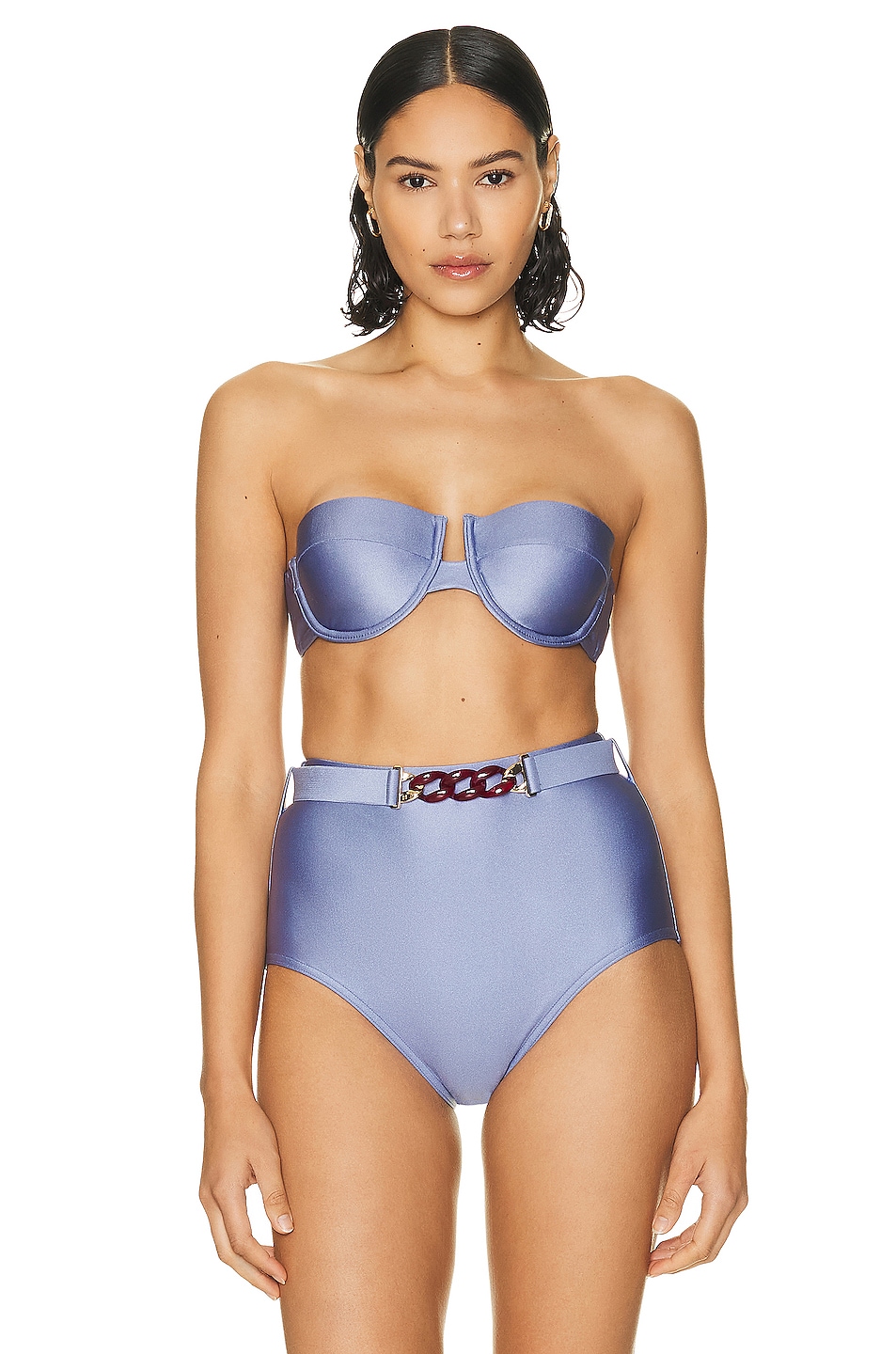 Image 1 of Zimmermann Circa Balconette Bra Bikini Top in Cornflower
