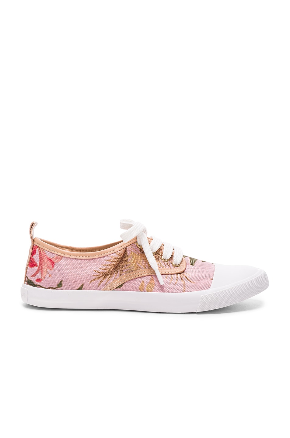 Image 1 of Zimmermann Print Sneakers in Pink Tropical
