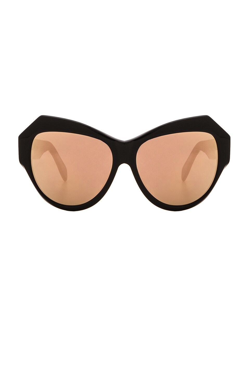Image 1 of Zanzan Zazou Sunglasses in Black & Rose Gold