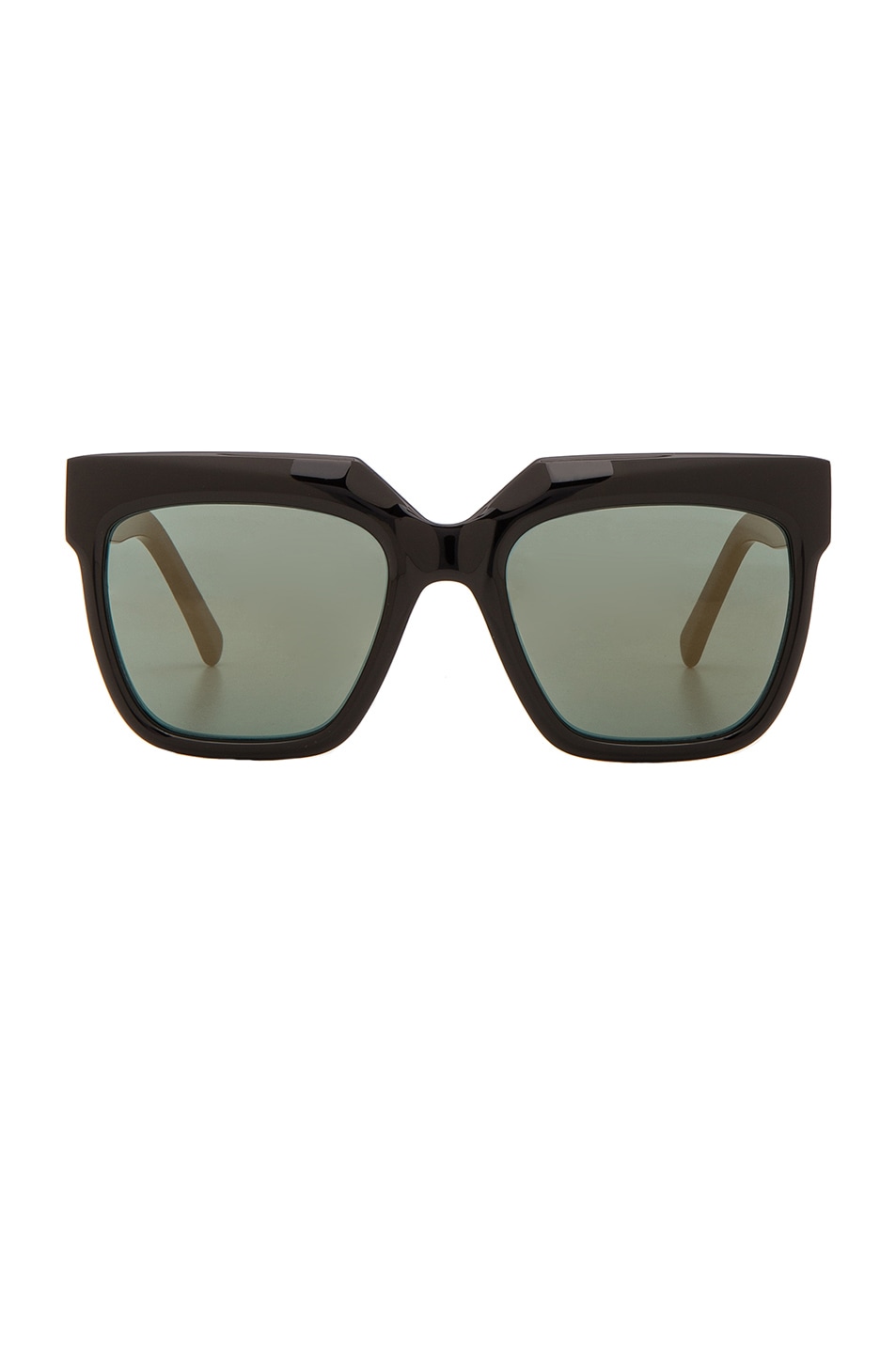Image 1 of Zanzan Vesuvio Sunglasses in Black & Petrol