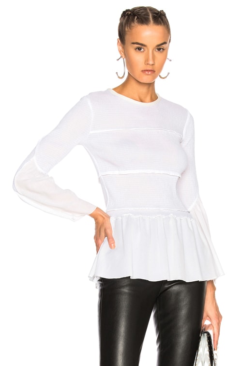 Phillip lim smocked blouse on sale