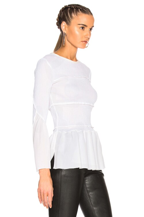phillip lim smocked blouse