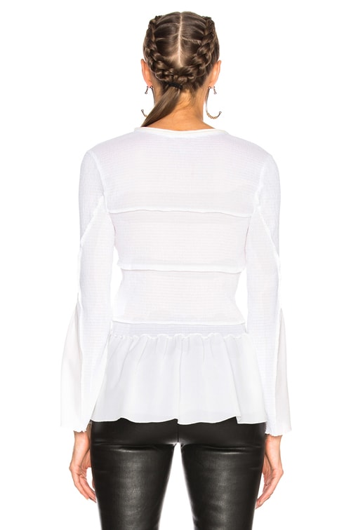 phillip lim smocked blouse