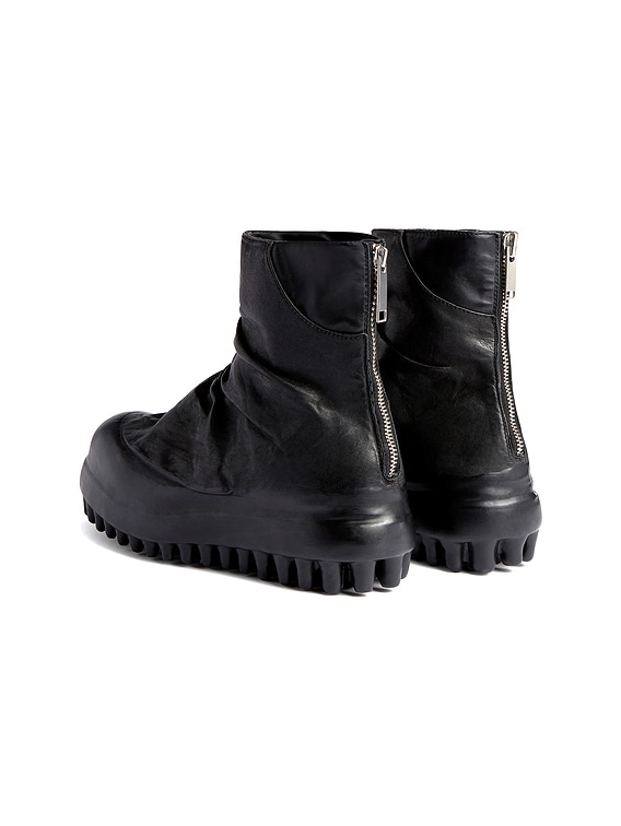 424 Miner Marathon Boot in Black & Wax Spray | FWRD