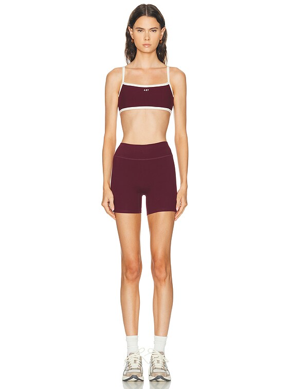437 The Micro Bra in Black Cherry & Cream | FWRD