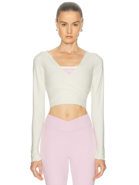 437 The Wrap Top in Cream | FWRD