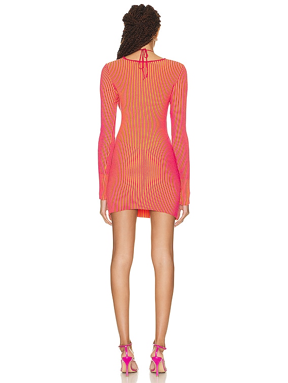 Andreadamo Mini Dress with Cut Outs in Sex On The Beach | FWRD Andreadamo Mini Dress with Cut Outs in Sex On The Beach | FWRD