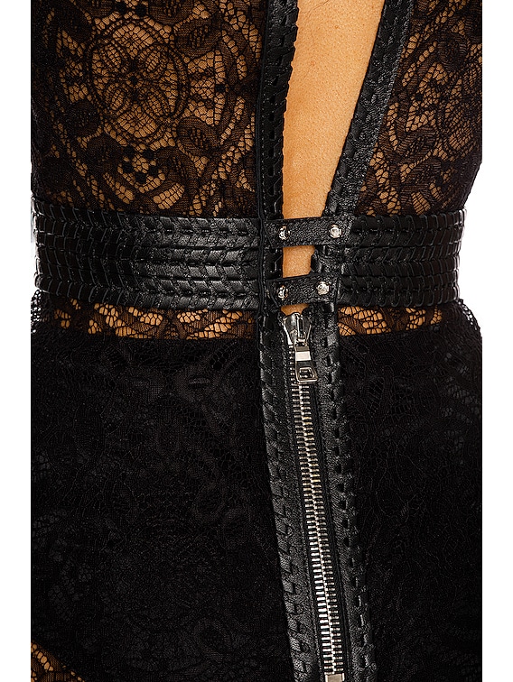 High Slit Ruffle Dress