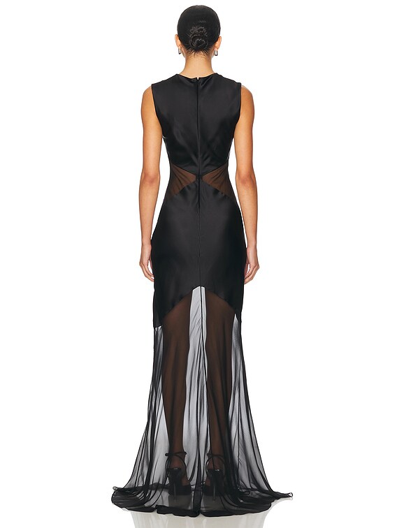 Abstract Sheer Gown