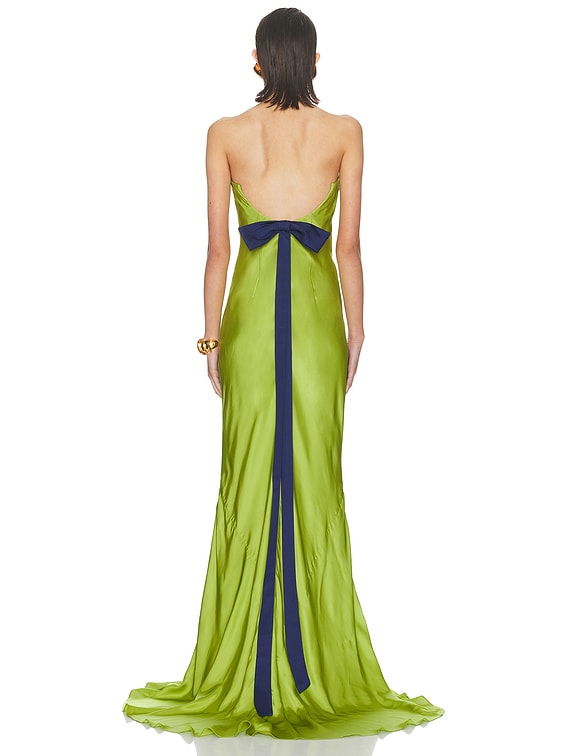 Open Back Gown With Bow