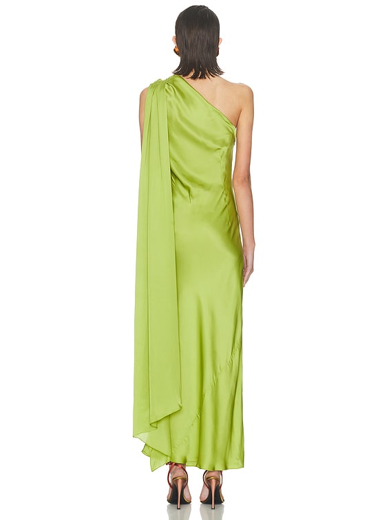 strapless open back dress Dark Olive One Shoulder Ruched Drawstring Keyhole Slit Dress – Hot Miami  Styles main image 0