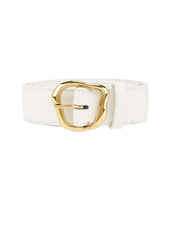 NEW AMANU women\'s kariba leather belt in light cream Amanu The Kariba Belt in Light Cream | FWRD main image 2