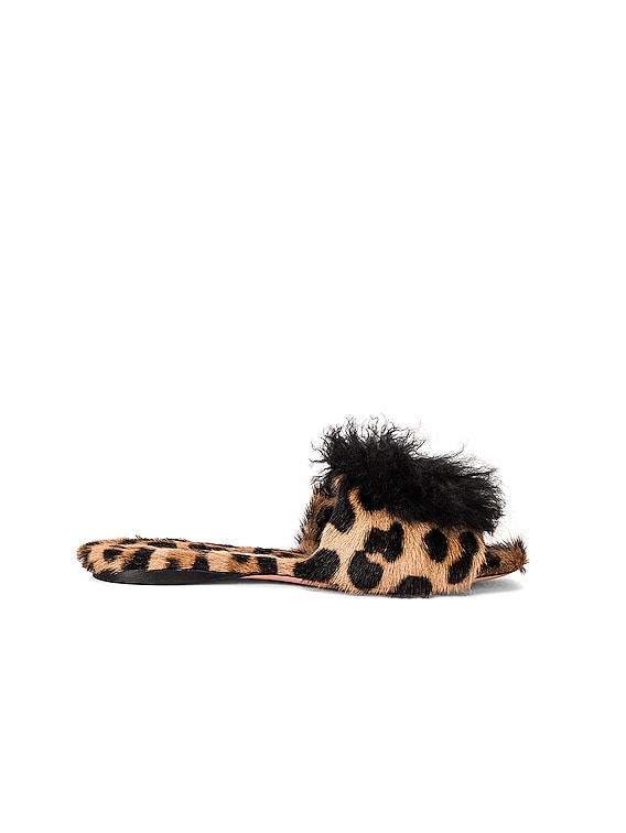 Deuxieme Classe アクアズーラ FOXY SLIDE　サイズ35 Aquazzura Foxy Slide in Leo | FWRD
