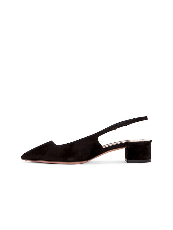 Aquazzura Ginza Sling 35 Pump in Black | FWRD
