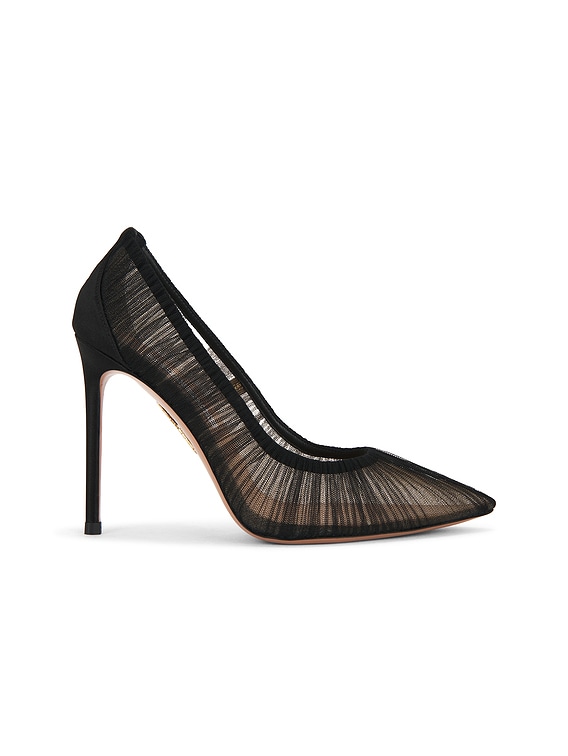 Aquazzura Voile 105 Pump in Black | FWRD