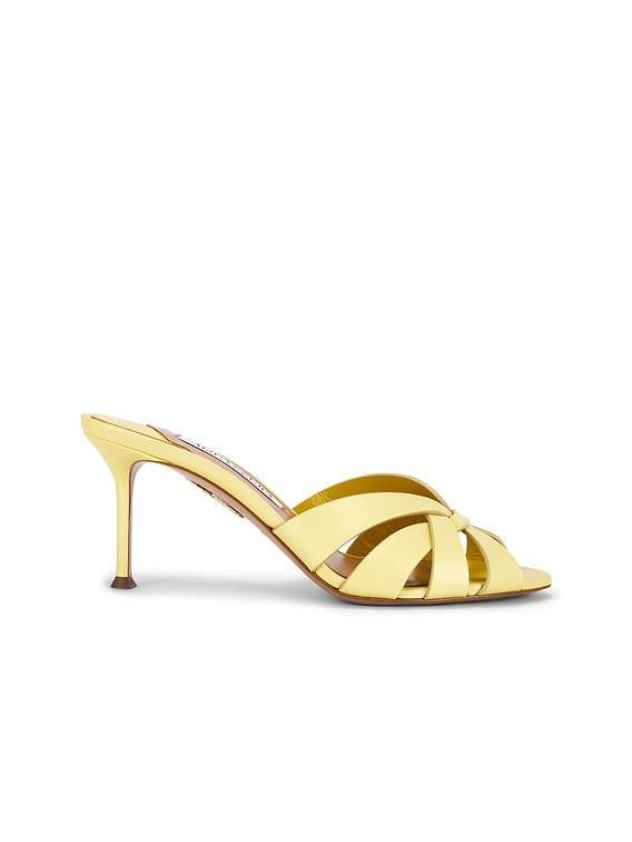 Aquazzura Copacabana 75 Mule Sandal in Daisy | FWRD