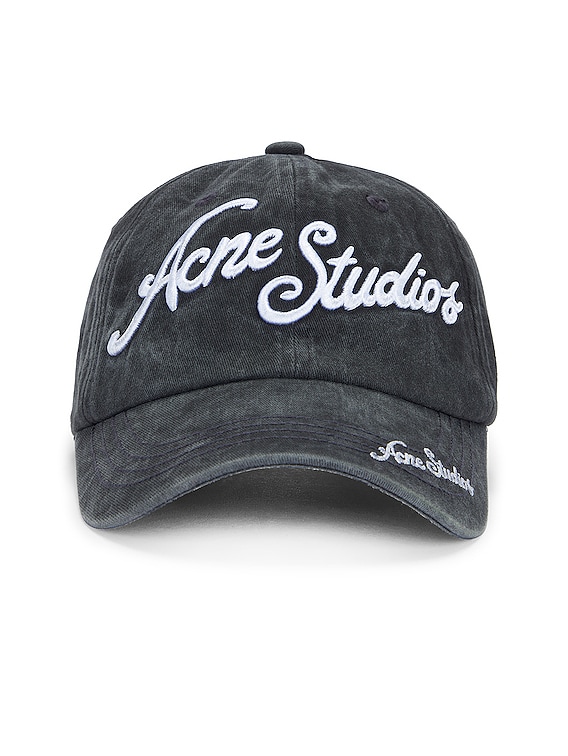 Acne Studios Script Cap in Faded Black | FWRD