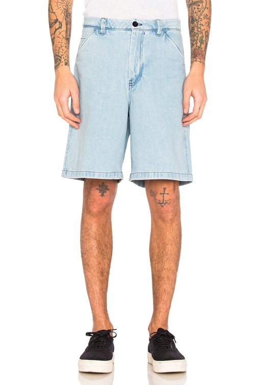 acne denim shorts