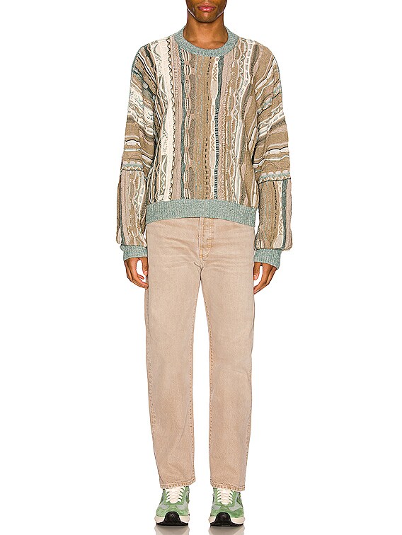 Acne Studios 2003 Sahara Jeans in Light Beige & Brown | FWRD