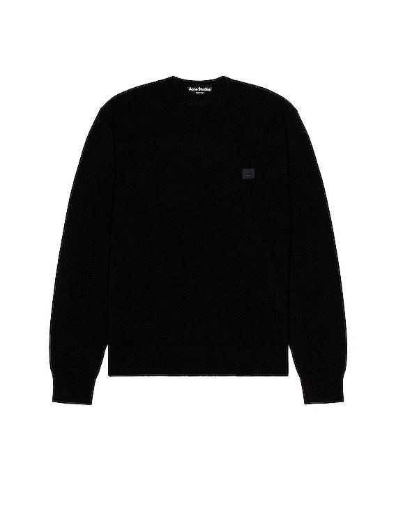 Acne Studios Kalon New Face Sweater in Black | FWRD