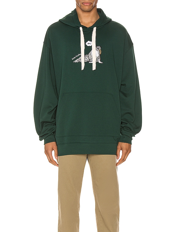 acne studios green hoodie