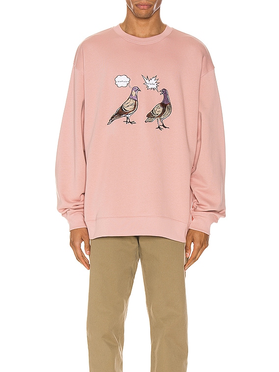 acne studios pink sweatshirt