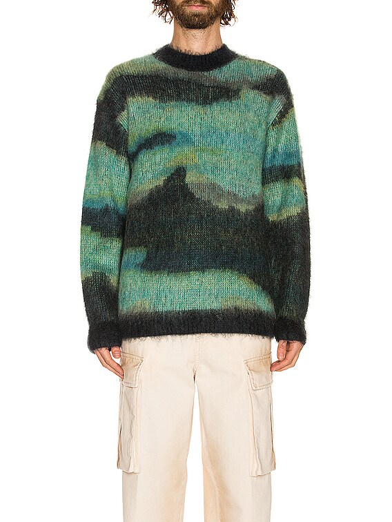 Acne Studios Klinac Sweater in Multi Navy | FWRD