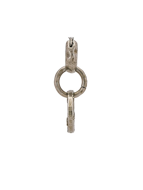 Acne Studios Peace Earring in Antique Silver | FWRD