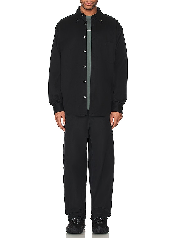 Acne Studios Odrox Cotton Twill Overshirt in Black | FWRD