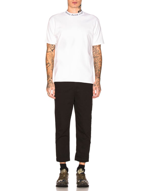 Clearance Acne Acne Studios Navid Tee Mock Neck Acne Studios Black