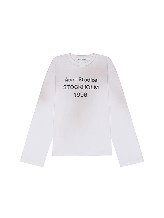 Acne Studios Edden U 1996 T-shirt in Optic White | FWRD Acne Studios Edden U 1996 T-shirt in Optic White | FWRD